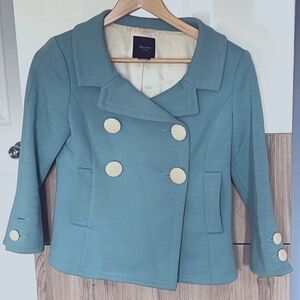 Smythe Vintage Robin Egg Blue Double Breasted Jacket
